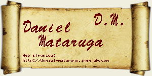 Daniel Mataruga vizit kartica